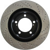 StopTech 127.44162R Select Sport Cross-Drilled And Slotted Disc Brake Rotor