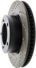 StopTech 127.44162R Select Sport Cross-Drilled And Slotted Disc Brake Rotor
