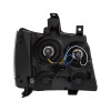 ANZO For 2007-2014 Chevrolet Tahoe/Suburban Crystal Headlights Black