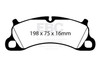 EBC DP42144R Yellowstuff Brake Pad Sets- DP42144R