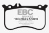 EBC Brakes DP42138R Yellowstuff Street And Track Brake Pads Fits CL550 SLC43 AMG
