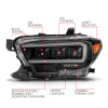 Anzo USA 111563 Projector Headlight Set Fits 16-23 Tacoma