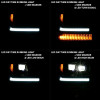 ANZO For 16-18 Chevrolet Silverado 1500 LED Projector Headlights w/Plank Style Switchback Black w/ Amber