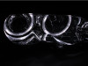 ANZO For 2000-2003 BMW 3 Series E46 Projector Headlights w/ Halo Chrome
