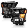 Anzo USA 111408 Projector Headlight Set Fits 15-17 F-150