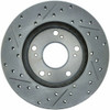 StopTech 227.40056L Select Sport Cross-Drilled And Slotted Disc Brake Rotor