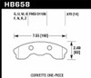 Hawk Performance HB658Z.570 Performance Ceramic Disc Brake Pad Fits Corvette
