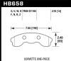 Hawk Performance HB658Z.570 Performance Ceramic Disc Brake Pad Fits Corvette