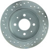 StopTech 227.40017L Select Sport Cross-Drilled And Slotted Disc Brake Rotor