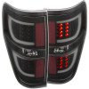 ANZO For 2009-2013 Ford F-150 LED Taillights Black