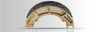 EBC Motorcycle Brakes 315G Motorcycle Grooved Replacement Brake Shoes
