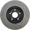 StopTech 127.40062R Sport Cross-Drilled And Slotted Disc Brake Rotor Fits TL