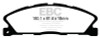 EBC Brakes DP33019C Redstuff Ceramic Low Dust Brake Pads Fits 13-18 MKT Taurus