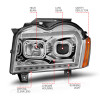 Anzo USA 111544 Projector Headlight Set Fits 05-07 Grand Cherokee (WK)