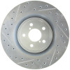 StopTech 227.47019R Select Sport Cross-Drilled And Slotted Disc Brake Rotor
