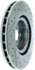 StopTech 227.47019R Select Sport Cross-Drilled And Slotted Disc Brake Rotor