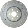StopTech 227.47019R Select Sport Cross-Drilled And Slotted Disc Brake Rotor