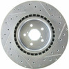 StopTech 227.47019R Select Sport Cross-Drilled And Slotted Disc Brake Rotor