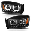Anzo USA 111314 Projector Headlight Set Fits 06-09 Ram 1500 Ram 2500 Ram 3500