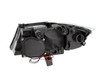 ANZO For 2006-2008 BMW 3 Series E90-E91 Projector Headlights w/ Halo w/ LED Bar Black (CCFL)
