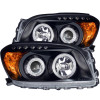 ANZO For 2006-2008 Toyota Rav4 Projector Headlights w/ Halo Black