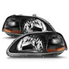 Anzo USA 121067 Crystal Headlight Set Fits 96-98 Civic