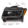 Anzo USA 111568 Projector Headlight Set Fits 11-13 Grand Cherokee (WK2)