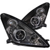 ANZO For 2000-2005 Toyota Celica Projector Headlights w/ Halo Black