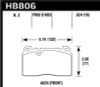 Hawk Performance HB806Z.624 Performance Ceramic Disc Brake Pad Fits 13-17 A6 Q5