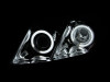 ANZO For 2007-2009 Toyota Camry Projector Headlights w/ Halo Black