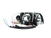 ANZO For 1999-2006 Gmc Sierra 1500 Crystal Headlights w/ Halo and LED Chrome