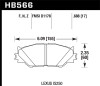Hawk Performance HB566Z.688 Performance Ceramic Disc Brake Pad Fits 06-15 IS250