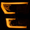 ANZO For 2015-2017 Ford F-150 Projector Headlights w/ Plank Style Switchback Chrome w/ Amber