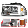 Anzo USA 111592 Crystal Headlight Set Fits 97-04 Dakota Durango