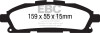 EBC Brakes DP41877R Yellowstuff Street And Track Brake Pads Fits 11-17 Quest