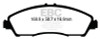 EBC Brakes UD1723 Ultimax  Brake Pads Fits 14-22 MDX