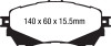 EBC Brakes DP22170 Greenstuff 2000 Series Sport Brake Pads Fits 14-21 6