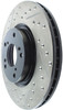 StopTech 127.40057R Sport Cross-Drilled And Slotted Disc Brake Rotor