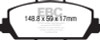 EBC Brakes DP31896C Redstuff Ceramic Low Dust Brake Pads Fits Civic RDX RLX