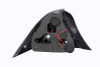 ANZO For 2001-2003 Honda Civic Taillights Black w/ Halo