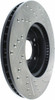 StopTech 127.40086R Sport Cross-Drilled And Slotted Disc Brake Rotor Fits Accord