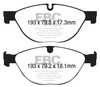 EBC Brakes DP42191R Yellowstuff Street And Track Brake Pads Fits 14-22 F-Type