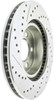 StopTech 227.63059L Select Sport Cross-Drilled And Slotted Disc Brake Rotor