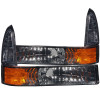 ANZO For 2000-2004 Ford Excursion Euro Parking Lights Smoke w/ Amber Reflector