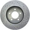 StopTech 227.40026R Select Sport Cross-Drilled And Slotted Disc Brake Rotor