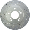 StopTech 227.40026R Select Sport Cross-Drilled And Slotted Disc Brake Rotor