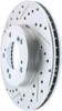 StopTech 227.40026R Select Sport Cross-Drilled And Slotted Disc Brake Rotor