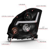 Anzo USA 121558 Projector Headlight Set Fits 03-07 G35