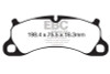 EBC Brakes DP32144C Redstuff Ceramic Low Dust Brake Pads Fits 12-15 911