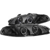 ANZO For 1997-1999 Mitsubishi Eclipse Projector Headlights w/ Halo Black G2
